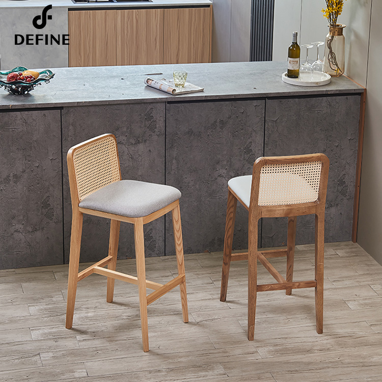 Luxury American Rattan bar Cha - Home Bar Stools 评论和价格