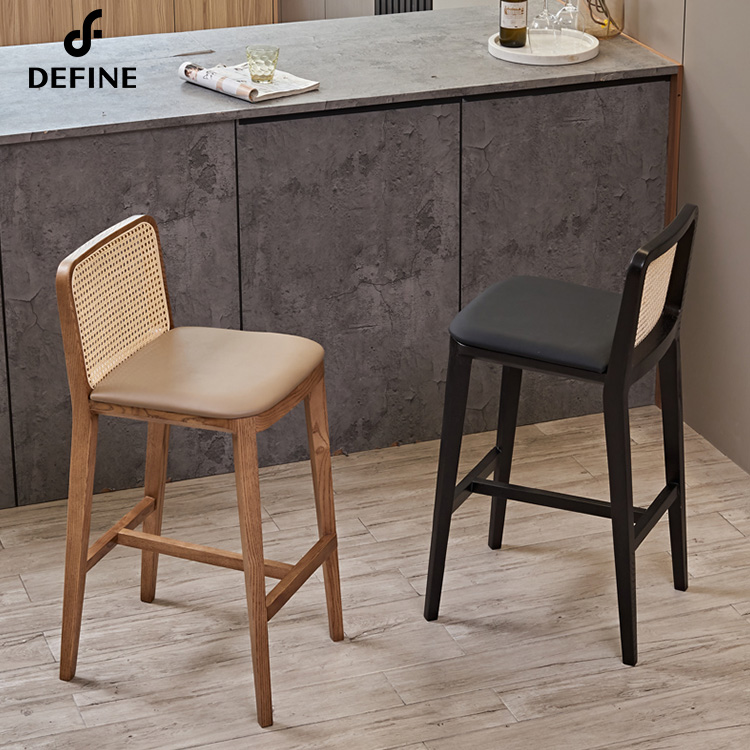 Luxury American Rattan bar Cha - Home Bar Stools 评论和价格