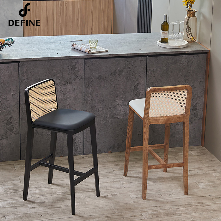 Luxury American Rattan bar Cha - Home Bar Stools 评论和价格