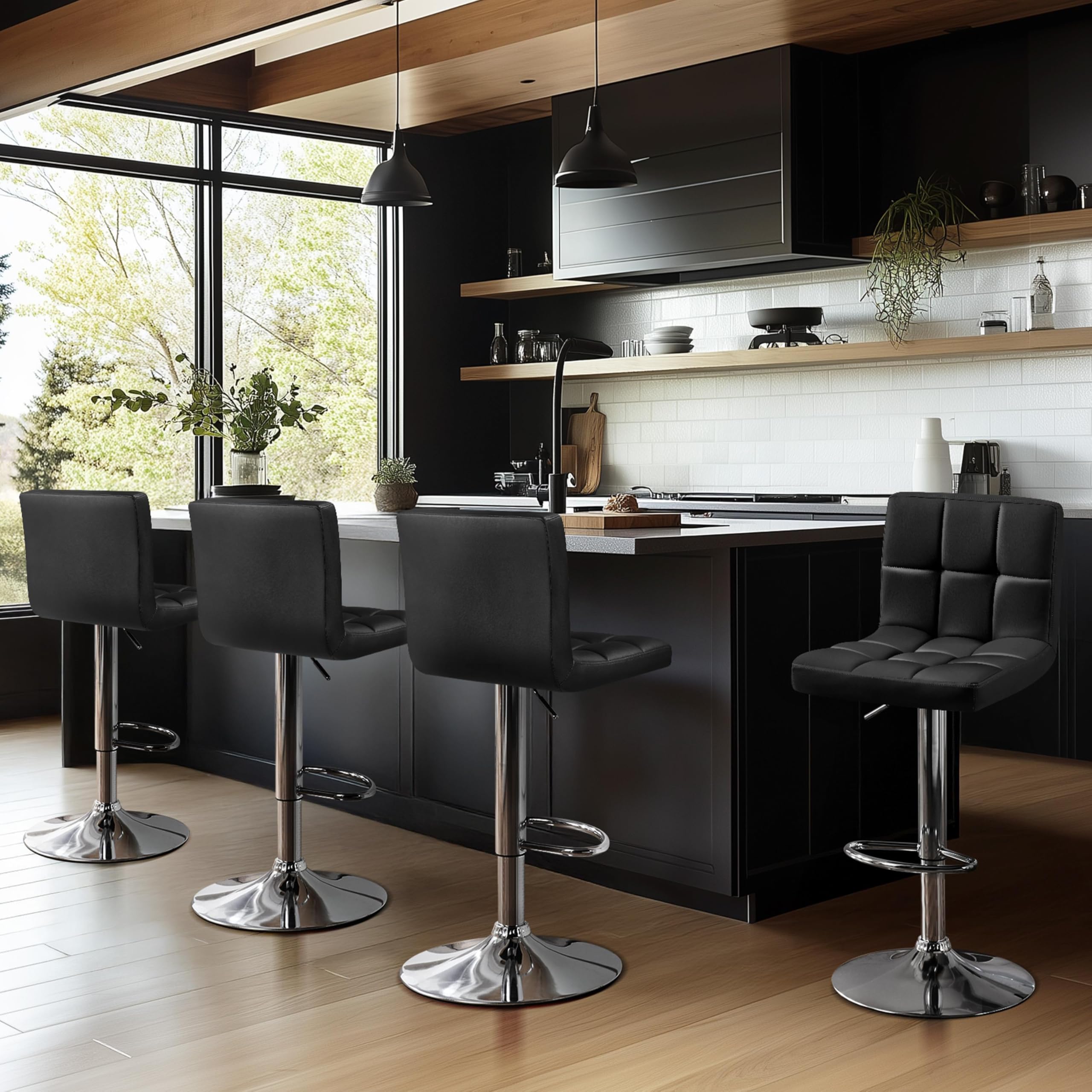 Modern Adjustable Bar Stools,  - Home Bar Seating 评论和价格