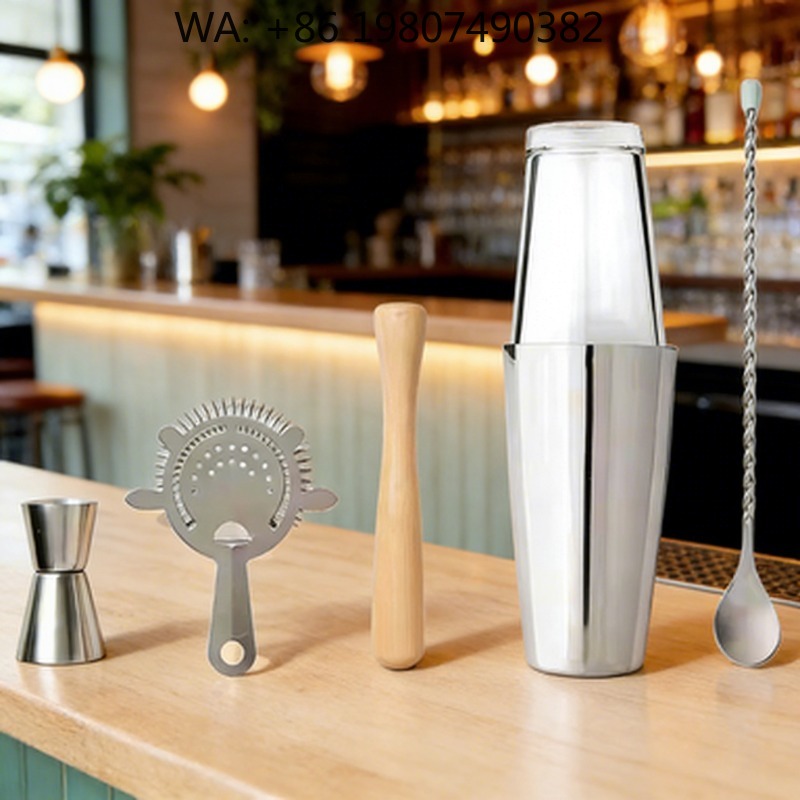 6Pcs Minimalist Eco Friendly C - Boston Shaker Set 评论和价格