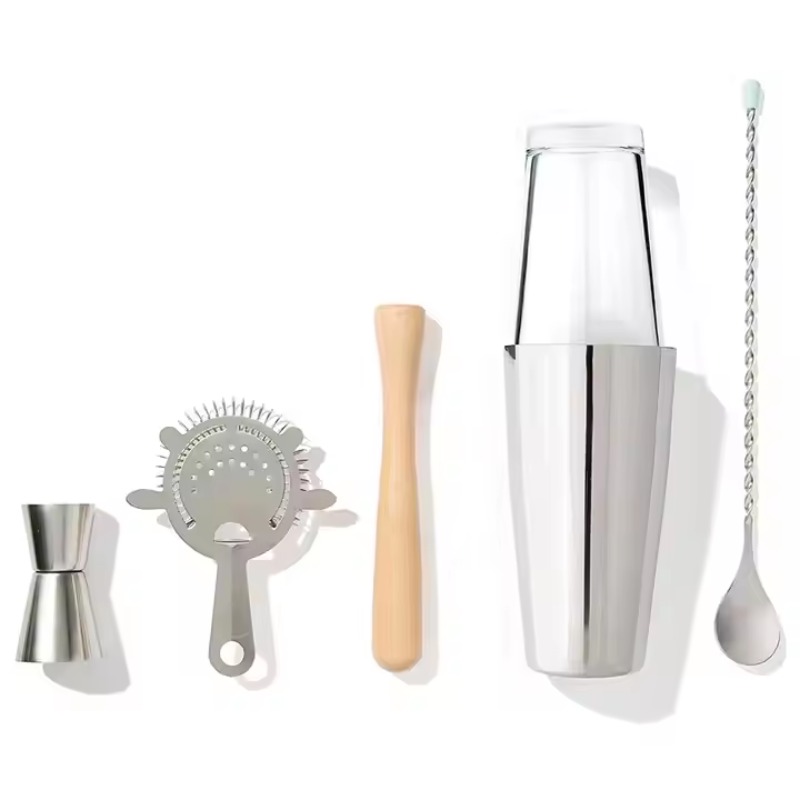 6Pcs Minimalist Eco Friendly C - Boston Shaker Set 评论和价格