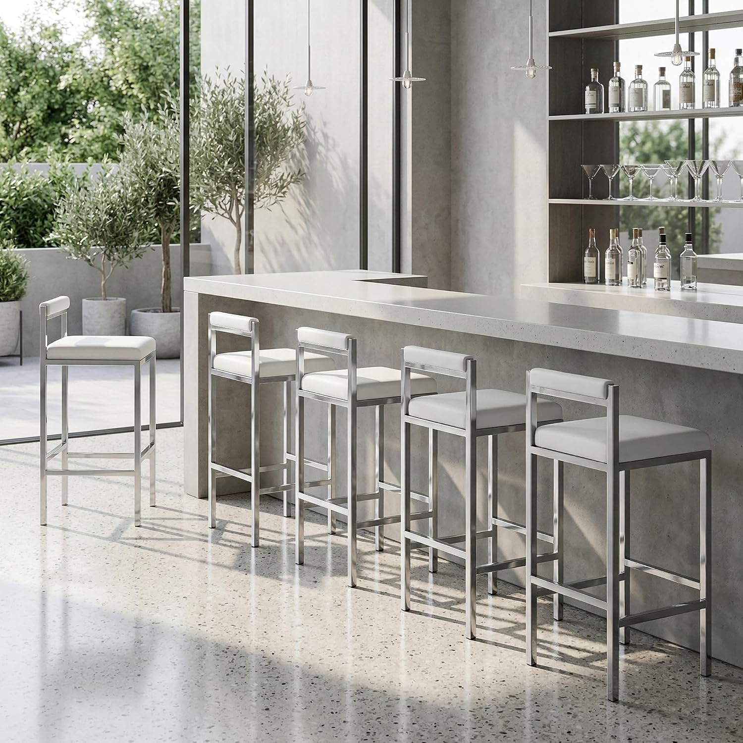 Bar Stools Set of 2, 30 Inch M - Home Bar Stools 评论和价格