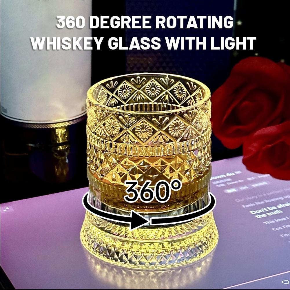 Whiskey Glasses Rotating Whisk - Highball Glass Set 评论和价格