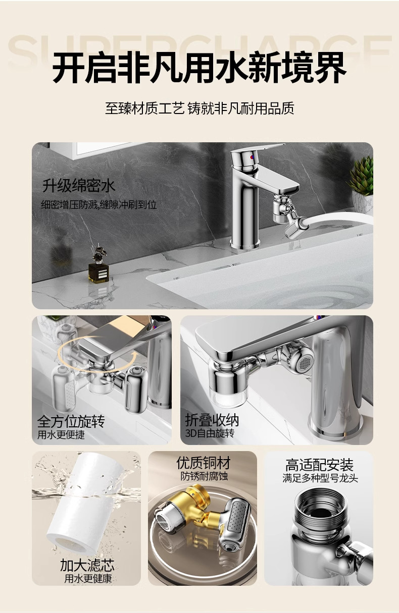 New Metal 1440°Universal Rotat - Home Bar Sink 评论和价格