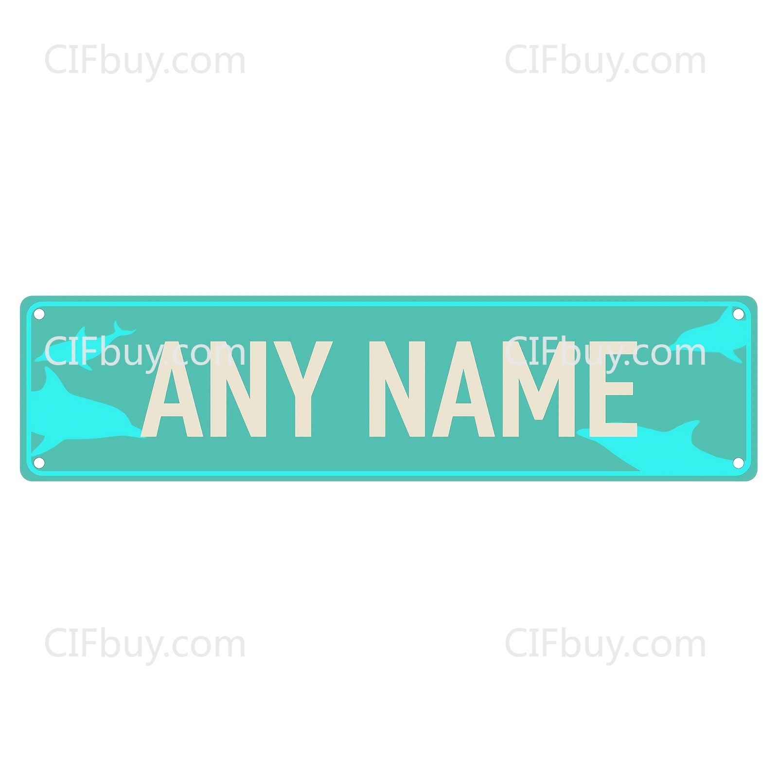 Personalized 2D Dolphin Metal  - Home Bar Cafe 评论和价格