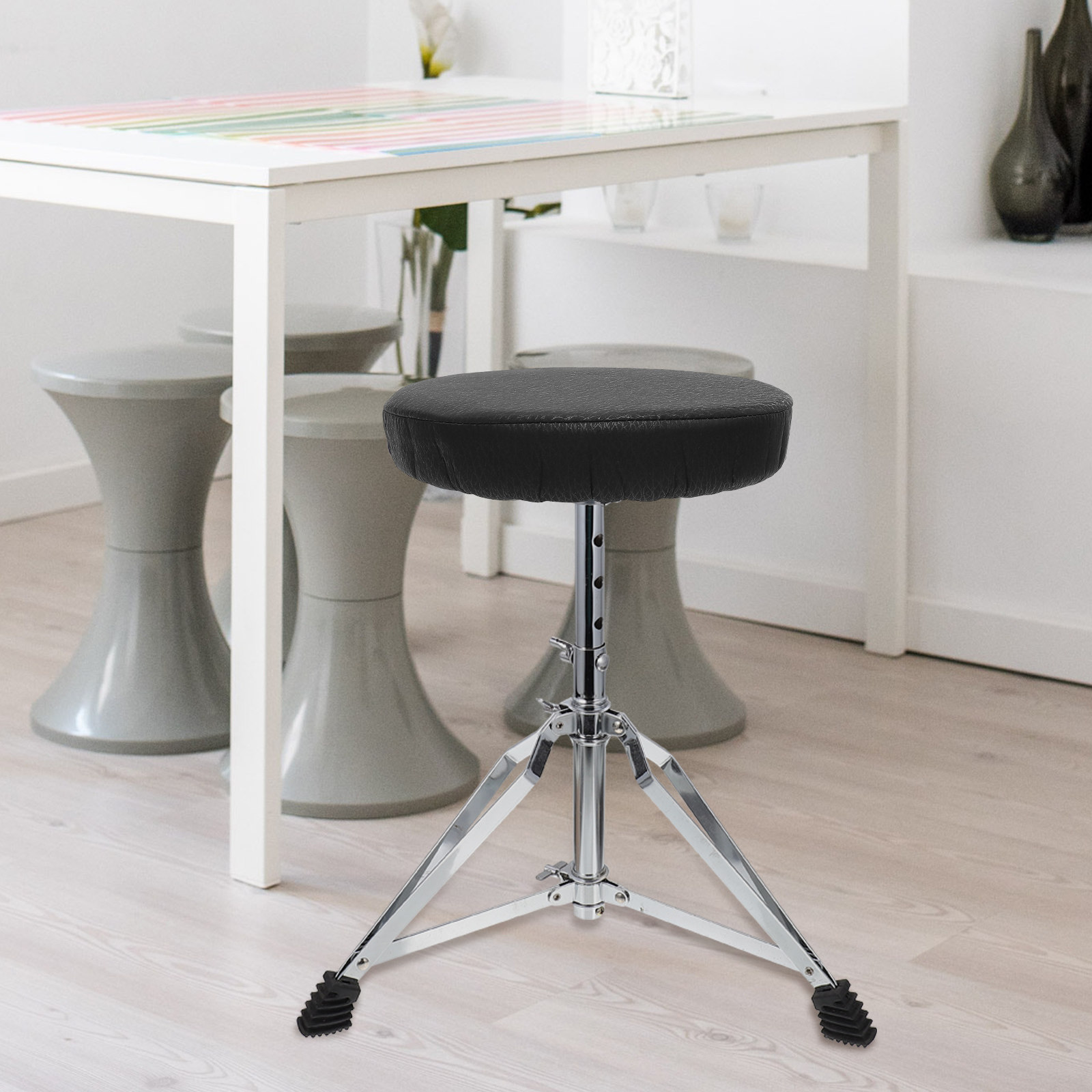 Super Round Stool Cover Black  - Home Bar Stools 评论和价格