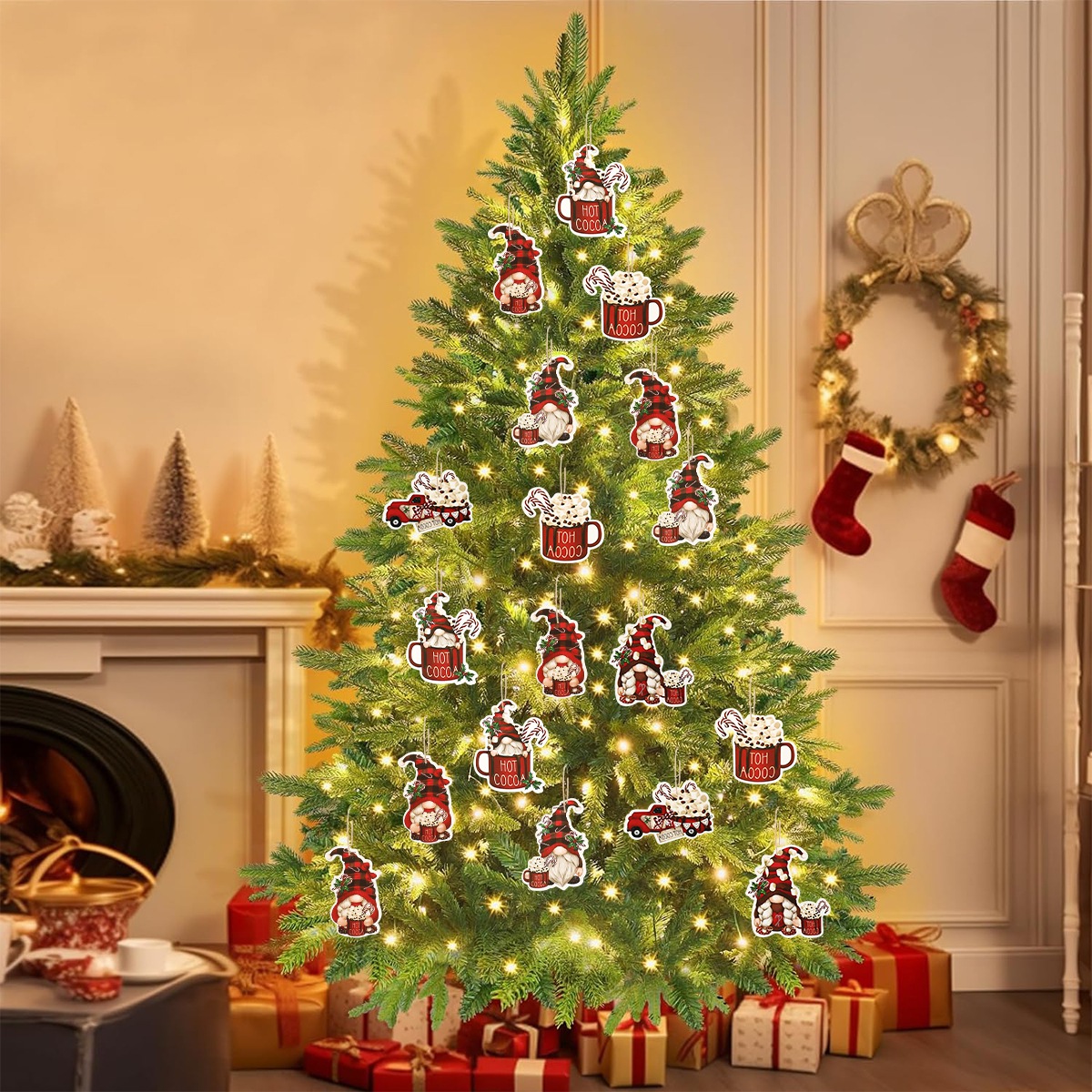 12pcs Christmas Santa Gnomes P - Home Bargains 评论和价格
