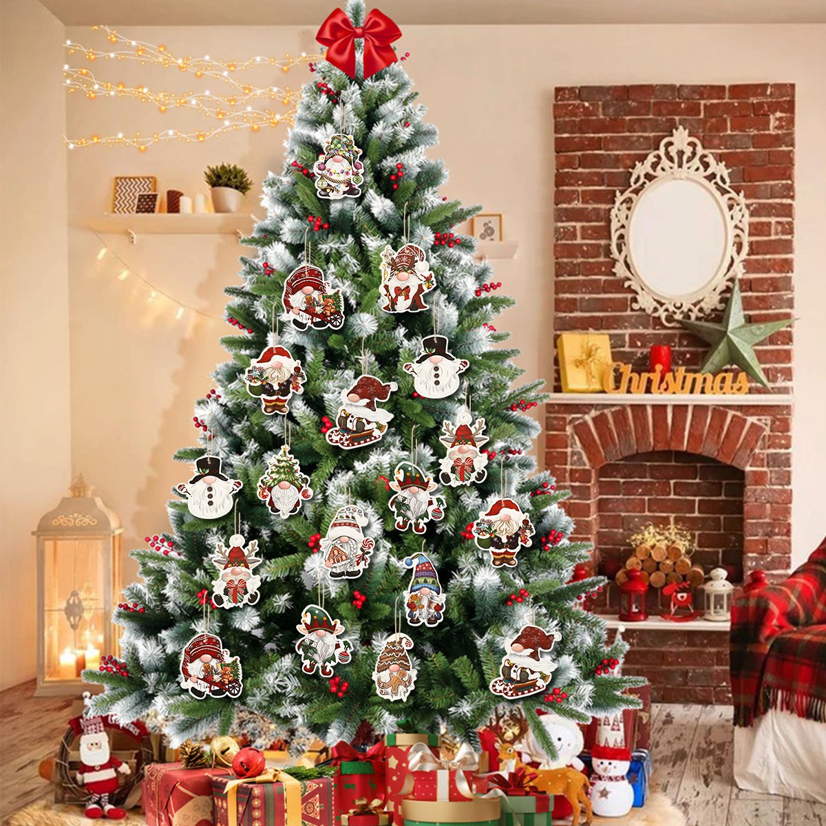 12pcs Christmas Santa Gnomes P - Home Bargains 评论和价格