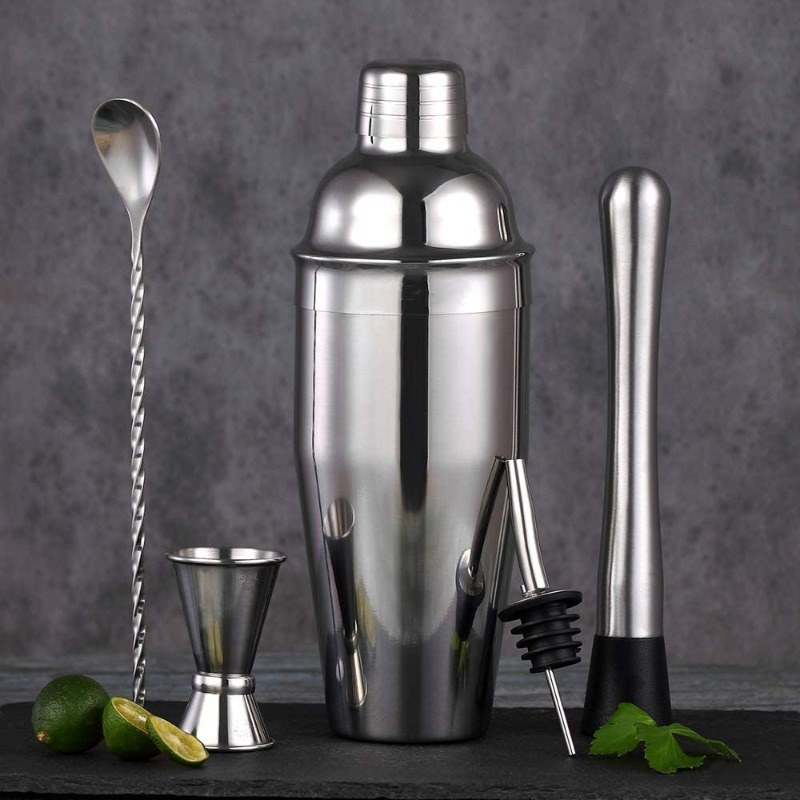 5-Piece Stainless Steel Bar Mi - Boston Shaker Set 评论和价格