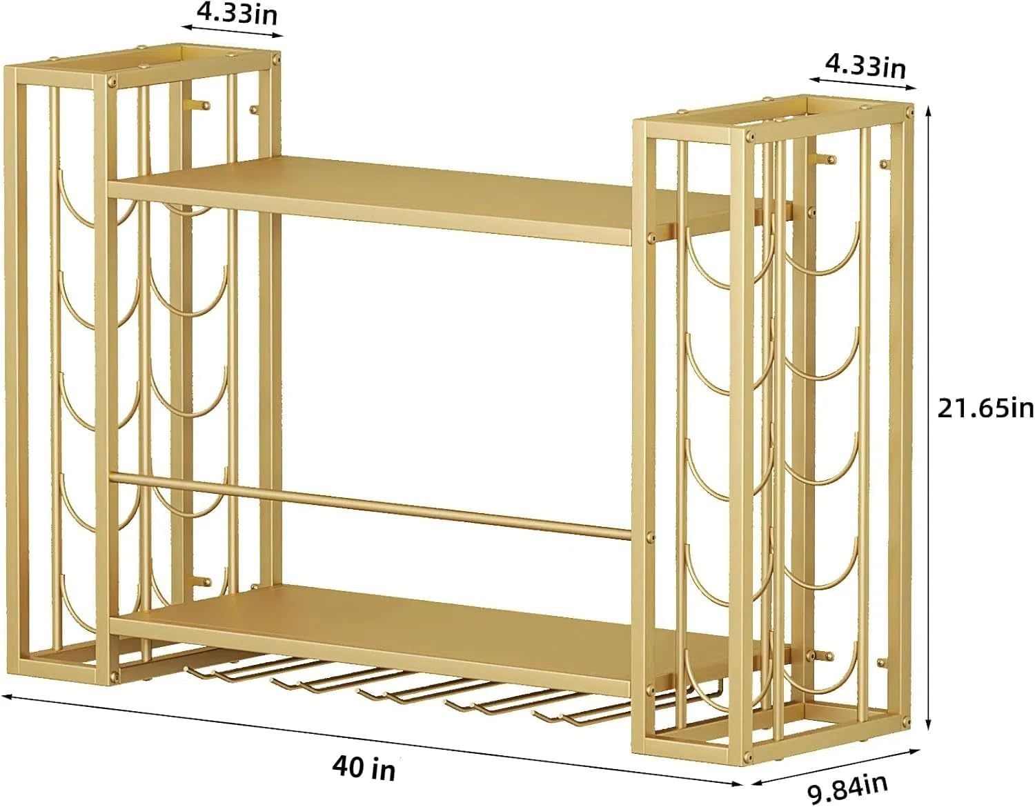 Wall Mounted Wine Rack, Wine R - Home Bar Shelves 评论和价格